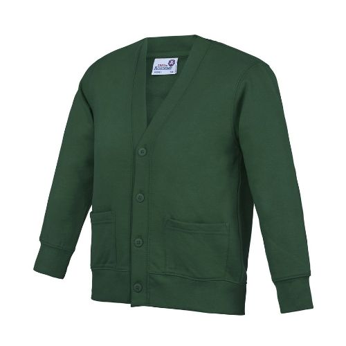 Awdis Academy Kids Academy Cardigan Academy Green